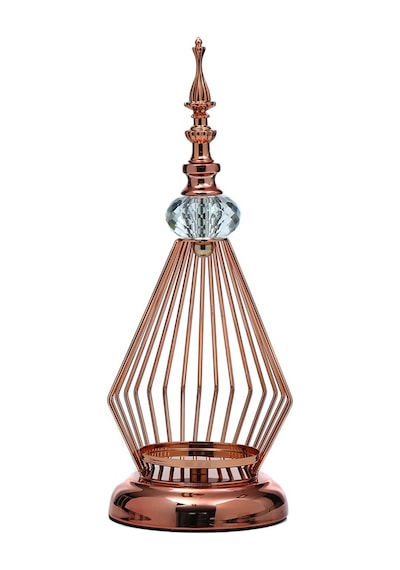 Vitale Prizma Dekoratif Mumluk Bronz 13x12x32 Cm Ak.je0070