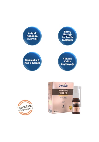 Dynavit Vitamin D3 1000 Iu 20 Ml Sprey