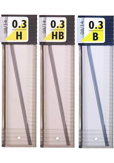 0.3 / 3.5 Mm Tikky Uçlu Kalem Siyah Renk 1 Adet Tombow H - B - Hb Dereceli Uç Teknik Çizim Kalemi 3 Adet Siyah