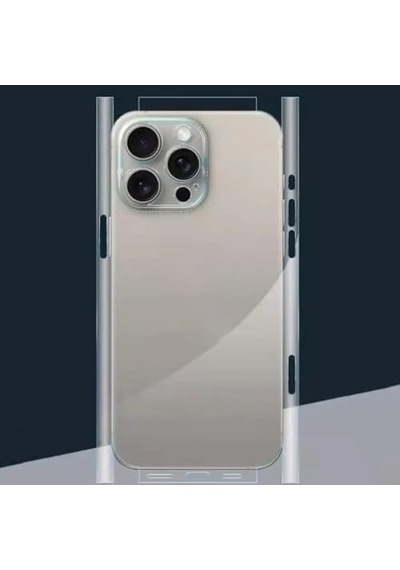 Tr İphone 17 Pro İle Uyumlu Şeffaf Arka Yüzey Koruma Çizilmez, Darbe Emici, İnce Ve Hafif Şeffaf Kaplama