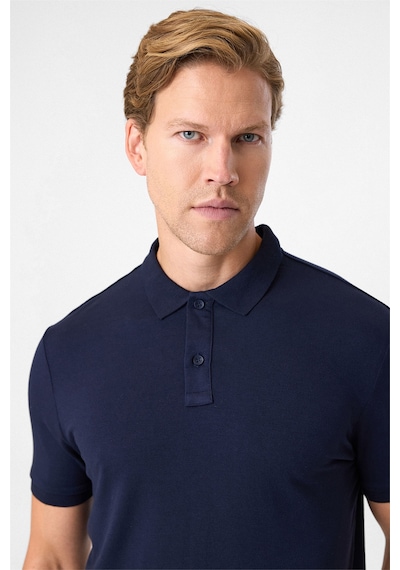 Back And Bond Lacivert Regular Fit Polo Yaka Tişört