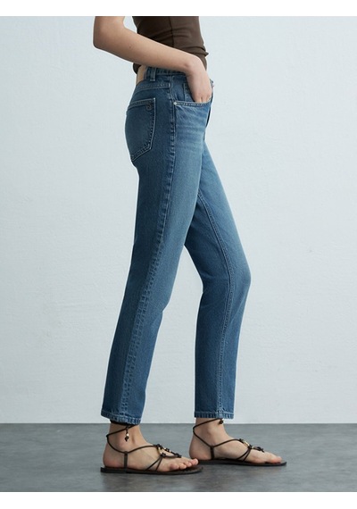 Ltb Rebecca Dar Paça Yüksek Bel Jean Pantolon 010095185916160 55975 Karışık