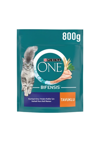Purina One Hairball Tavuklu Kısırlaştırılmış Kedi Maması 800 G - 2 Adet Tarı