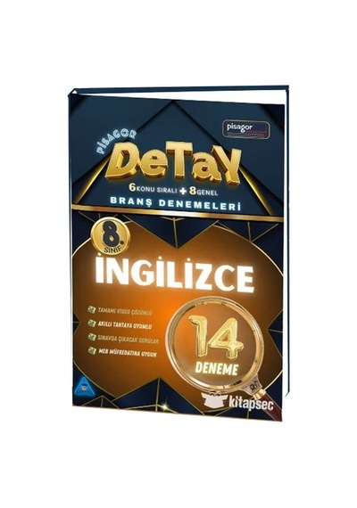 Pisagor Detay 8.sınıf İngilizce 14 Deneme Zeka Küpü