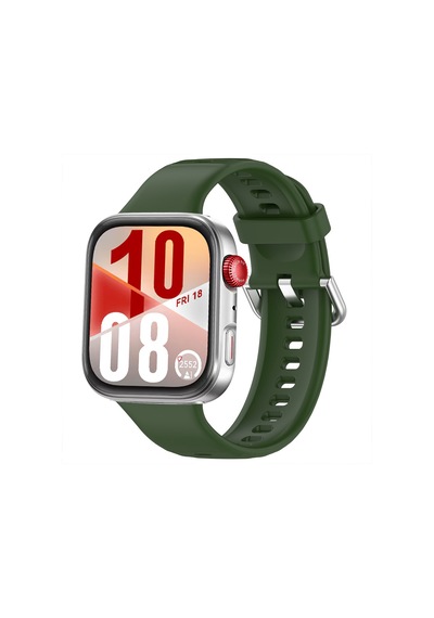 Huawei Watch Fit 4 Fit 4 Pro İle Uyumlu Metal Tokalı Silikon Kordon