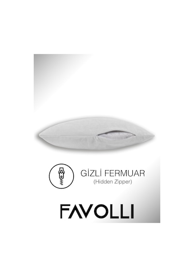 Br Favolli Kadife Dokulu Beyaz Rebnk Kırlent Kılıfı Dream Serisi Punch Için Uygun Gizli Fermuar Beyaz