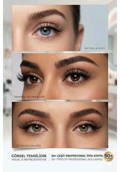 Ocean 0.10c Natural Kıvrım 10 Mm Soft Eyelash Doğal İpek Kirpik 16'lı