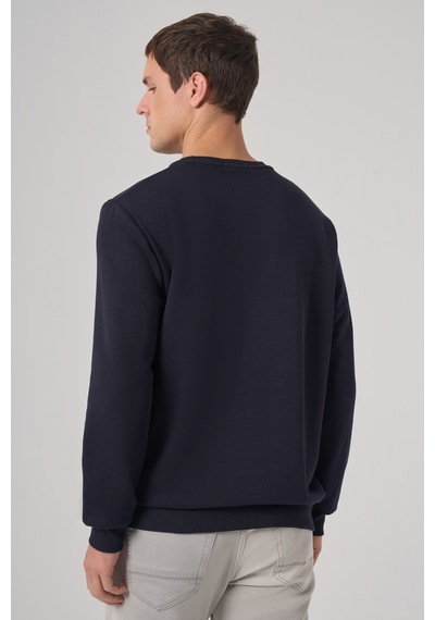Morven Erkek Lacivert Basic Bisiklet Yaka Sweatshirt 26ks063001200 Lacivert