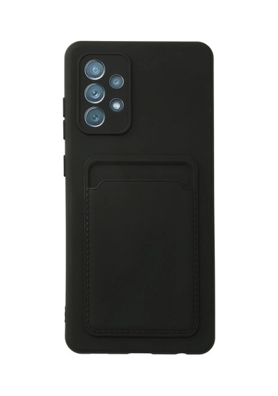 Samsung Galaxy A72 Kılıf Kelvin Kartvizitli Silikon - Siyah 0.2M-Çok Renkli