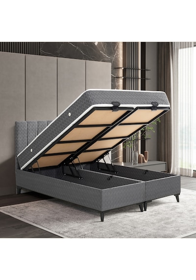 Luna Comfort Çift Kişilik Yatak Baza Başlık Set 3'lü Set Konuma Özel Teslimat 160 x 200 CM