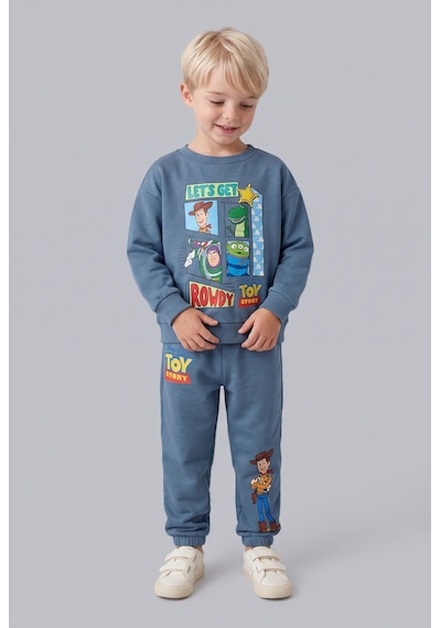 Defacto Toy Story Lisanslı Baskılı Uzun Kollu Üst Lastikli Paça Alt 2li Takım Erkek Bebek I3539a526wnbe739 Mavi-be739