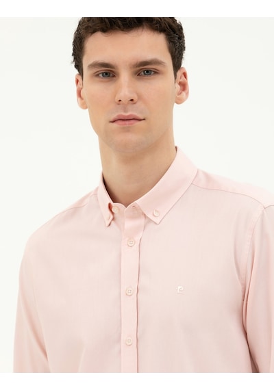 Pierre Cardin Erkek Açık Pembe Gömlek Desenli 50284872-vr078 Açık Pembe