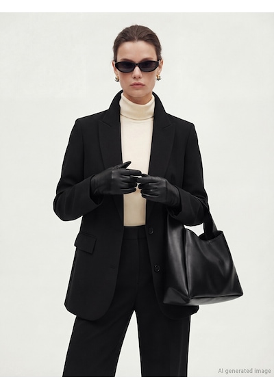 Lcw Modest Siyah Kadın Blazer Ceket