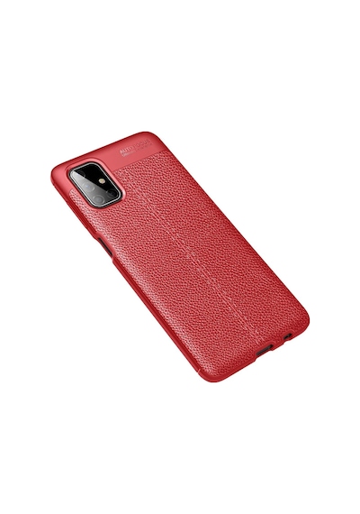 Newface - 287 - Samsung Galaxy M51 Kılıf Auto Focus Kapak - Edntrend - - Kırmızı