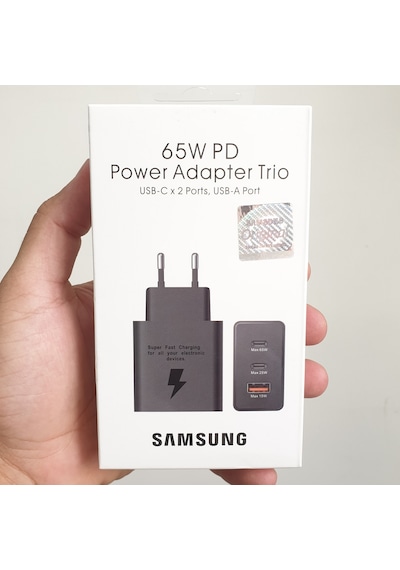 Samsung Uyumlu 65w Trio 3ü1 Arada 65w 25w 15w Usb Typec Şarj Cihazı