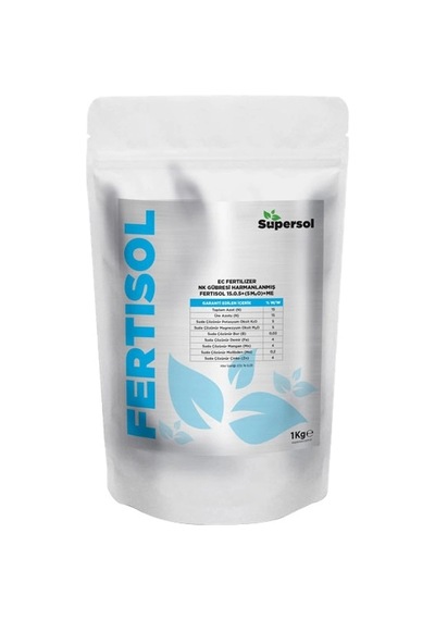 Supersol Fertisol Nk Harmanlanmış Gübre 1 Kg 1 kg