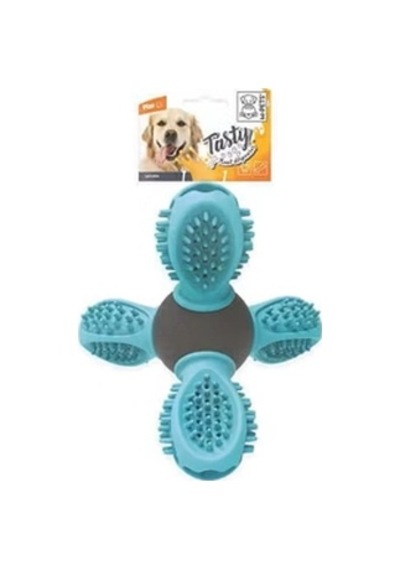 M-pets Satürn Ödül Hazneli Kauçuk Köpek Oyuncağı Mavi