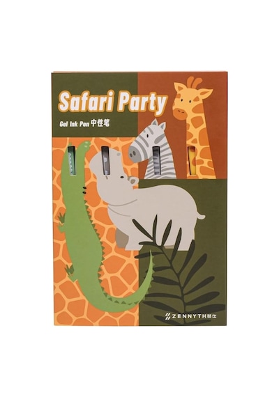 Zennyth Mavi Mürekkepli Safari Jel Kalem 5'li Çok Renkli