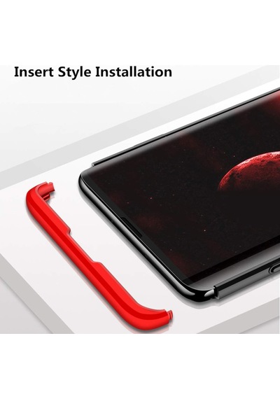 Samsung Uyumlu Galaxy S10 Kılıf 3 Parçalı 360 Tam Korumalı Gkk Kapak