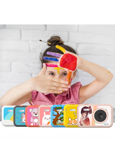 Sjcam Funcam Dog 1080p Video, 12mp Fotoğraf, 2 Ekran, Taşınabilir Ve Eğlenceli Çocuk Kamerası Çok Renkli