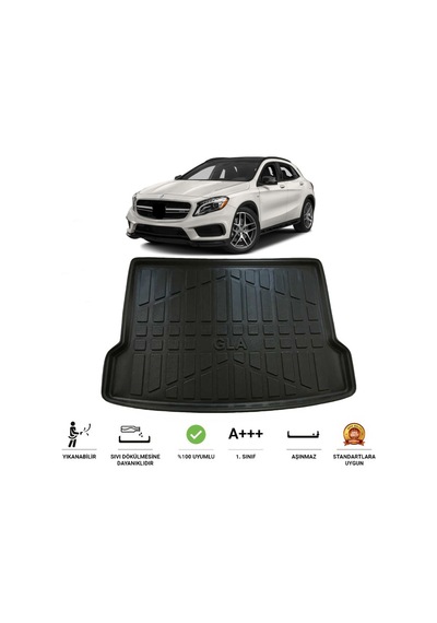 Mercedes Gla 2014 Sonrası 3D Bagaj Havuzu