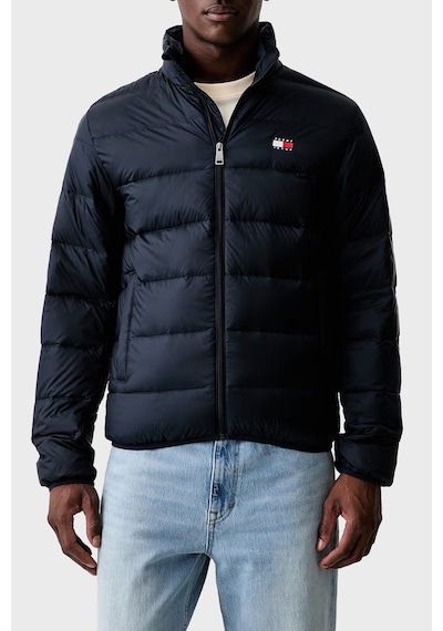 Tommy Jeans Kapitoneli Relaxed Fit Dik Yaka Mont Erkek Mont Dm0dm23231 C1g Lacivert