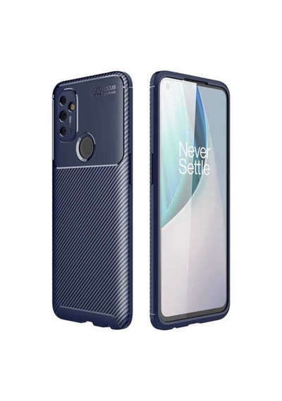 One Plus Nord N100 Kılıf Zore Negro Silikon Kapak Lacivert