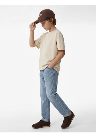 Koton Beli Lastikli Düğmeli Rahat Kesim Denim Pantolon Lıght Indıgo 6skb40008td Açık Mavi Koton Beli Lastikli Düğmeli Rahat Kesim Denim Pantolon Lıght Indıgo 6skb40008td Açık Mavi