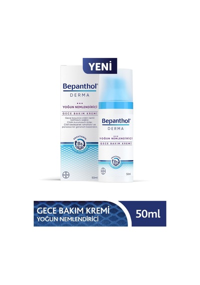Bepanthol Derma Yoğun Nemlendirici Gece Bakım Kremi 2 x 50 ML