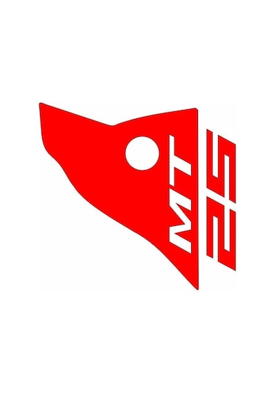 Yamaha Mt-25 Uyumlu Kırmızı Siperlik Sticker Set