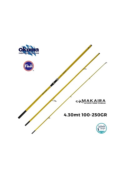 Okuma Makaira Surf 4.30 Mt 100-250gr 3p Surf Kamış