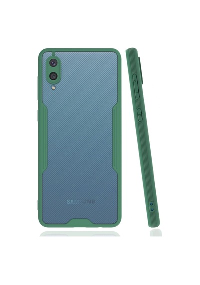Muratech Newface Samsung Uyumlu Galaxy A02 Kılıf Platin Silikon - Yeşil