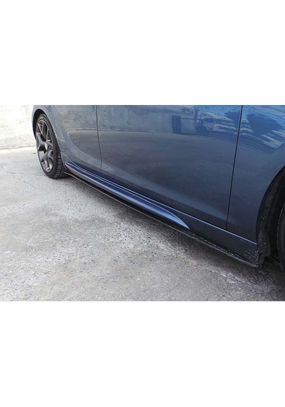 Opel Astra J Sedan Opc Yan Marşpiyel Seti Plastik 2 Adet Mat Siyah 2009-2015 Karlık+ek+bodykit