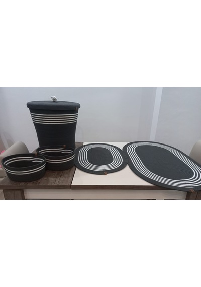 Banyo Takımı Beşli Antrasit Antrasit