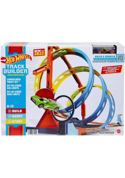 Hot Wheels Track Builder Unlimited Spiral Dönüşlü Pist Hdx79