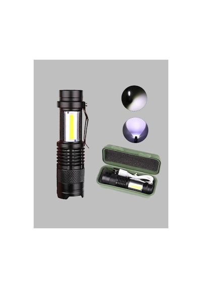 Astraltech 4 Modlu Usb Şarjlı Led El Feneri Kamp Ve Outdoor Çok Renkli