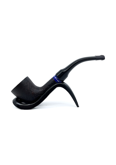 Dapper Bent Billiard Briar Gül Kökü 9 Mm Filtreli El Yapımı Pipo - 3078