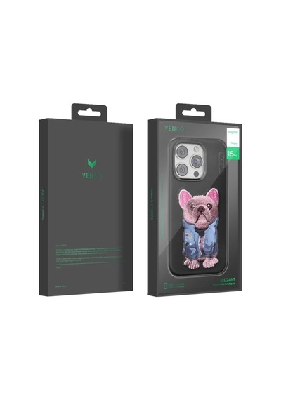 Magicool Venco Apple iPhone Uyumlu 15 Pro Max Cute Desenli Kapak - Lacivert