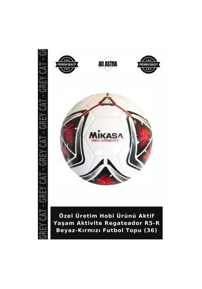 Özel Üretim Hobi Ürünü Aktif Yaşam Aktivite Regateador R5-r Beyaz-kırmızı Futbol Topu 36 Beyaz - Kırmızı