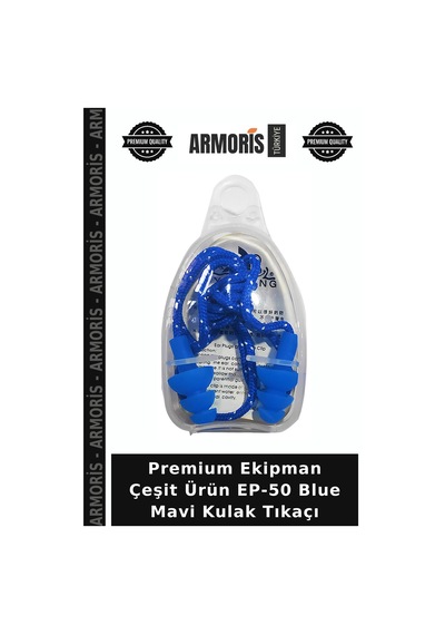 Premium Ekipman Çeşit Ürün Ep-50 Blue Mavi Kulak Tıkaçı