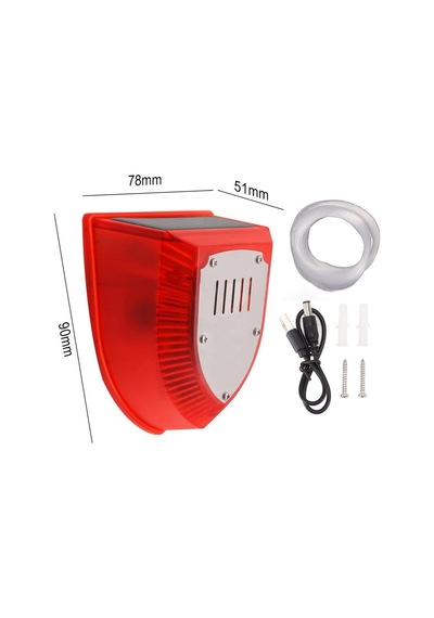 Ayt Powermaster Pm-26954 Mikrofonlu Sesli Hayvan Kovucu Alarm Cihazı Solar Güneş Enerjili Panelli Vahşi Hayvan Kovacağı