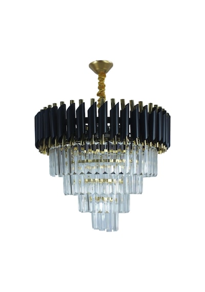 Zamira 50 Gold 50 Lilik Kristal Taşlı Lüks Avize - Yatak Odası - Salon - Mutfak - Hol Altın