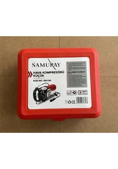 Samuray 12volt Mini Kompresör Güçlü Araç Kompresörü 100psi