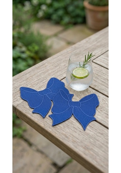 Rosea Azure Embroiderered Kokteyl Peçetesi