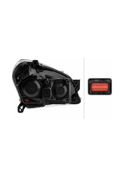 93190386 Sol Far Astra H 2004 Sonrası Elektrikli H7+h1 Siyah Kasa Gw Tipi