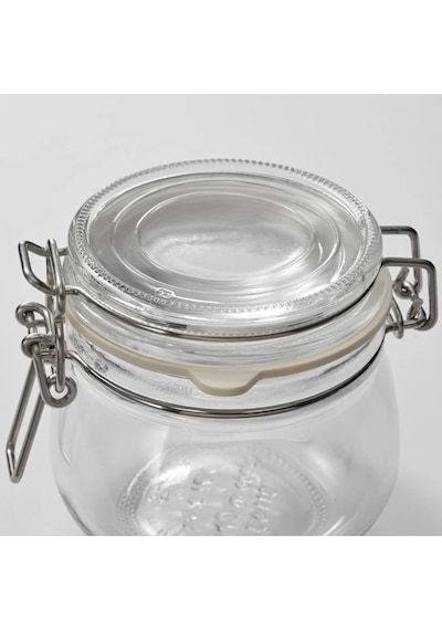 Ikea Korken 3'lü Gıda Kavanozu Seti 130 Ml 7 X 7 Cm Şeffaf