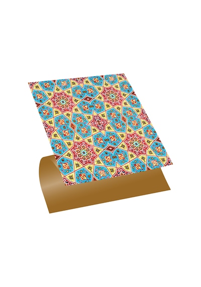 Tink Kendinden Yapışkanlı Renkli Selçuklu Desenli Pvc Karo 30x30 Cm