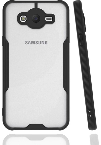 Ilkeshop Newface Samsung Galaxy Uyumlu J7 Kılıf Platin Silikon - Siyah