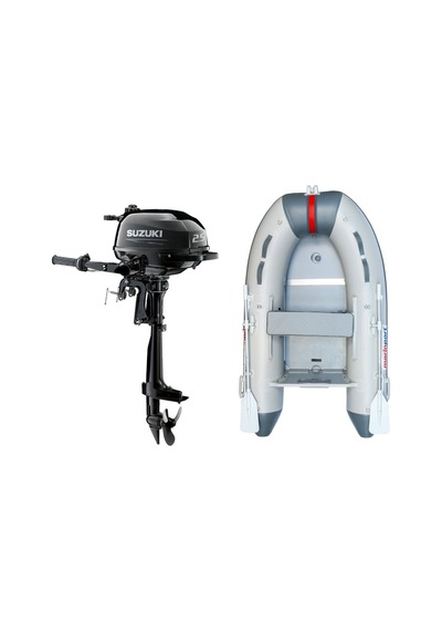 Marinport 2.30 Ahşap Taban Şişme Bot + Suzuki 2.5 Hp Deniz Motoru