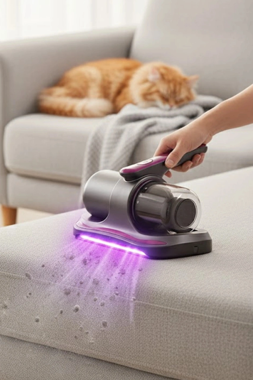 Glr G-168 Güçlü Akar Temizleyici Uv Işınlı El Tipi Yatak Ve Koltuk Hijyen Süpürgesi 100w, 12v Lit